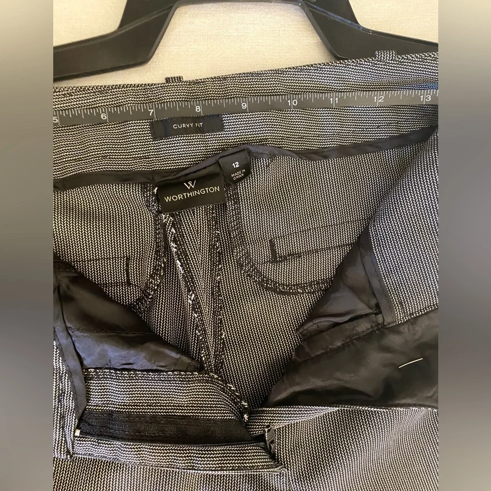 Worthington curvy fit black and white trousers size 12 - Picture 11 of 12